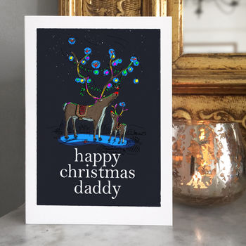 Personalised Reindeer Christmas Card, 2 of 3