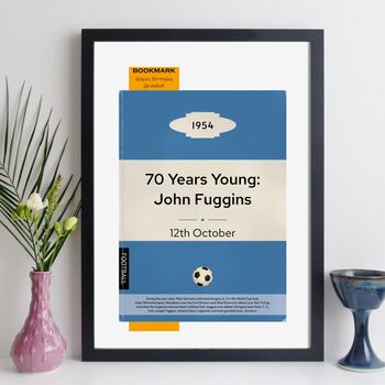 Personalised 70th Birthday Print 1954 Book Cover Gift, 10 of 12