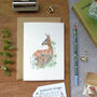 Roe Deer Greetings Card, thumbnail 1 of 9