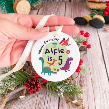 Personalised Birthday Ornament With Name, 4 of 8