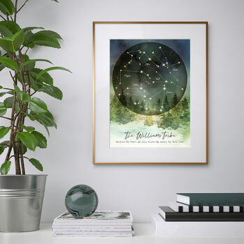 Personalised Family Constellation Forest Watercolour, 7 of 7