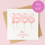 Personalised 40th Birthday Card – Year You Were Born, thumbnail 1 of 4