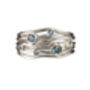 Silver Or Gold Vermeil Gemstone Ripple Ring, thumbnail 5 of 6
