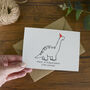 Dinosaur Christmas Card, thumbnail 4 of 4