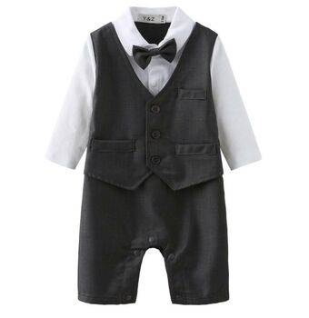Baby Boy's All In One Outfit With Waistcoat Set, 2 of 5