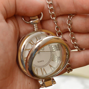 Engraved Pocket Watch With Standing Lid, 3 of 5