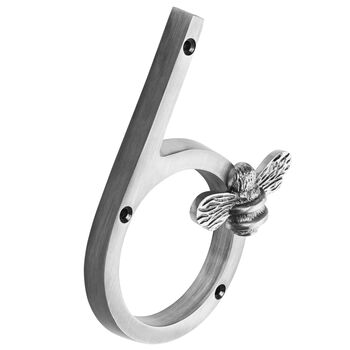 House Numbers With Bee In Pewter Finish, 7 of 11
