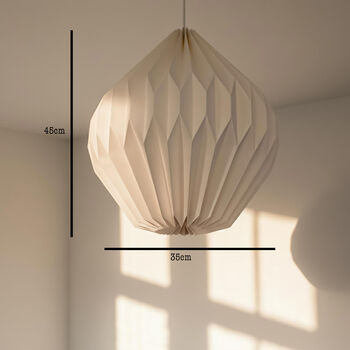 Snowdrop Origami Lampshade, 4 of 5