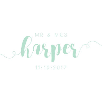 Calligraphy Personalised Wedding Guest Book Print, 2 of 5