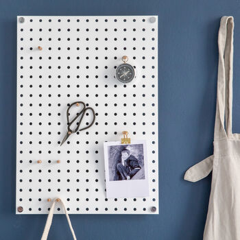 White Pegboard And Wooden Pegs, 5 of 5