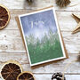 Let It Snow Winter Forest Christmas Card, thumbnail 1 of 3