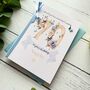 Personalised 70th Birthday Card. Blue Butterflies Design, thumbnail 3 of 6
