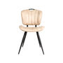Austin Moleskin Oyster Cream Set Of Two Dining Chairs, thumbnail 4 of 6