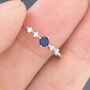 Sterling Silver Sapphire Blue Cz Ring, thumbnail 2 of 12