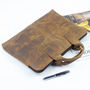 Personalised Leather Laptop Bag 13 Inch, thumbnail 2 of 12
