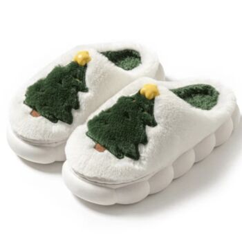 Cosy Christmas Tree Slippers, 3 of 4