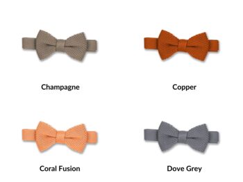 Children's Wedding Knitted Bow Ties | 30+ Colours, 4 of 9