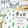 Personalised Family Woodland Bears, Christmas Gift Wrap, thumbnail 3 of 3