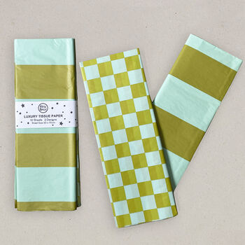 Luxury Tissue Paper Green And Pink, 5 of 6