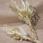 Boho Dried Flower Wedding Buttonholes, thumbnail 3 of 3