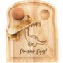 Personalised Dippy Dinosaur Egg Breakfast Board, thumbnail 2 of 2