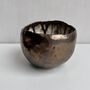 Handmade Gold Round Ceramic Ring Dish Bowl Jewel Holder, thumbnail 3 of 6
