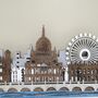 Large London Skyline – 3D Layered Wooden Wall Art With LED Backlighting, thumbnail 5 of 9
