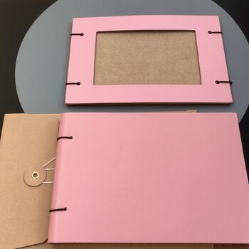 New Baby Leather Photo Album And Frame Gift Set, 6 of 9