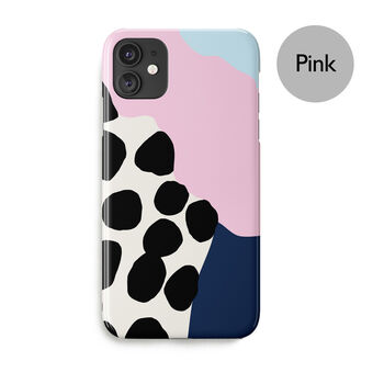 Wavy Shapes Big Polka Dots Phone Case, More Colours, 5 of 5