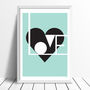 Love Art Print Available In Four Colours, thumbnail 9 of 10