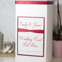 Personalised Crystal Heart Wedding Post Box, thumbnail 1 of 2