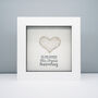 Personalised 15th Crystal Anniversary Heart Frame Gift, thumbnail 1 of 4