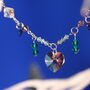 Mini Garland With Heart Crystal Pendant, thumbnail 4 of 4