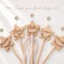 Keepsake Wooden Flower Girl Wand With Floral Design, thumbnail 4 of 8