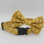 Yellow Smudge Dog Bow Tie, thumbnail 5 of 7