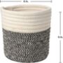 Black Patterned Woven Planter And Storage Baskets, thumbnail 6 of 8
