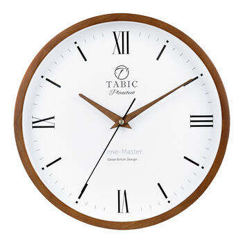 Tabic Planeteco Time Master Elegant Roman Numeral Wall Clock, 5 of 12