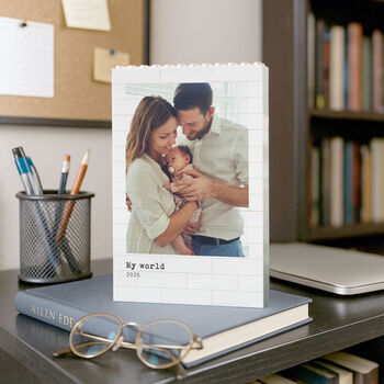 Personalised New Baby Photo Block For Parents, 8 of 9