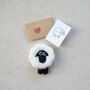 Keepsake Gift For Mum Wool Felt Sheep, thumbnail 2 of 6