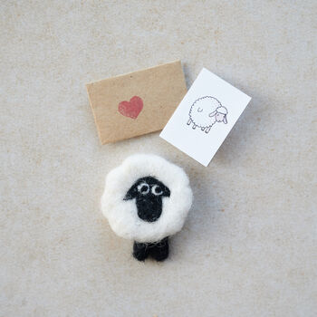 Keepsake Gift For Mum Wool Felt Sheep, 2 of 6