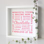Personalised Word Art Print – Any Occasion, thumbnail 2 of 5