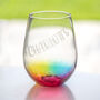 Personalised Rainbow Cocktail Glass Tumbler, thumbnail 3 of 3