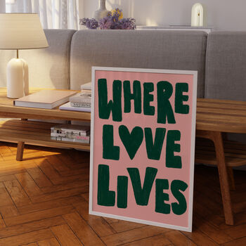 Where Love Lives Music Print, 3 of 12