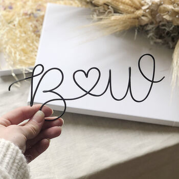 Wire Initials And Heart Keepsake, 7 of 12