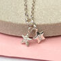 Personalised Sterling Silver Mini Starfish And Initial Star Bracelet, thumbnail 1 of 12