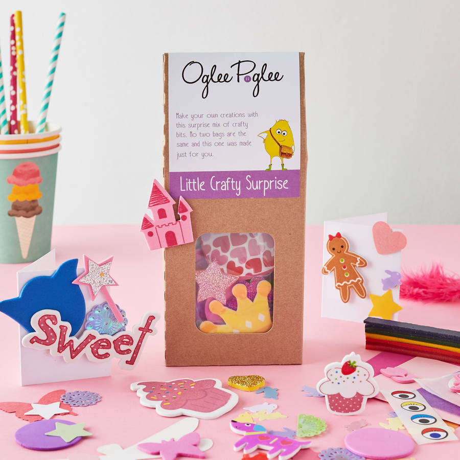 girls craft party bags by oglee poglee