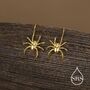 Sterling Silver Spider Drop Earrings, thumbnail 2 of 10