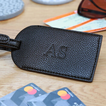 Personalised Faux Leather Luggage Tag, 7 of 9
