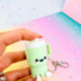 Tumbler Clicker Fidget Keychain With Articulated Legs, thumbnail 8 of 8