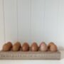 Oak Wooden 12 Egg Holder – Personalised – UK Made, thumbnail 2 of 4